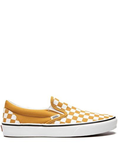 Shop Vans Slip-on Sneakers In Gold