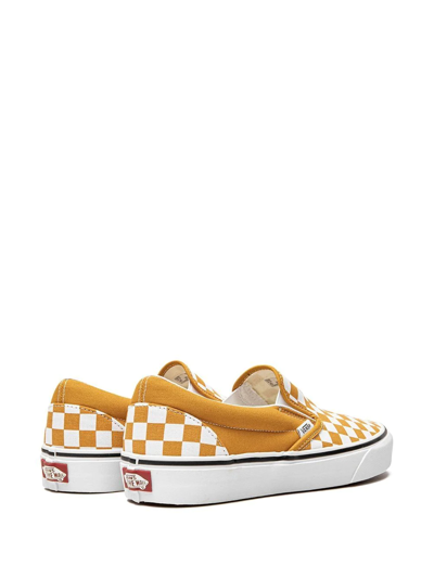 Shop Vans Slip-on Sneakers In Gold