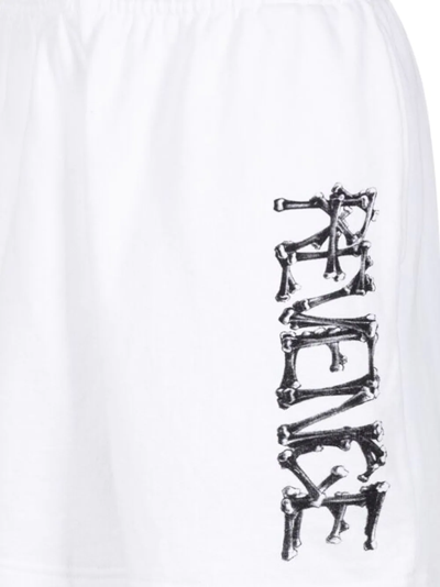 Shop Revenge Bones "lil Durk" Shorts In White