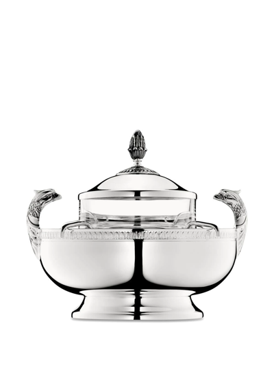 Shop Christofle Malmaison Caviar Set In Silver