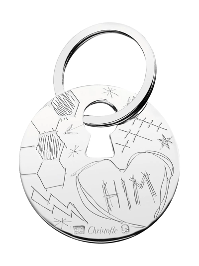 Shop Christofle Him Silver-plated Keychain