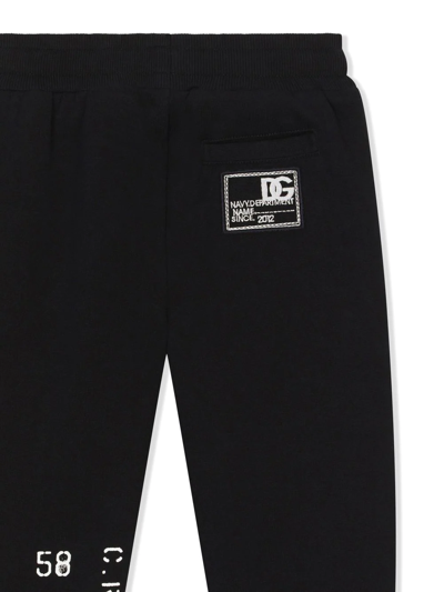Dolce & Gabbana Sailor-slogan Nautical Track-pant In Blue