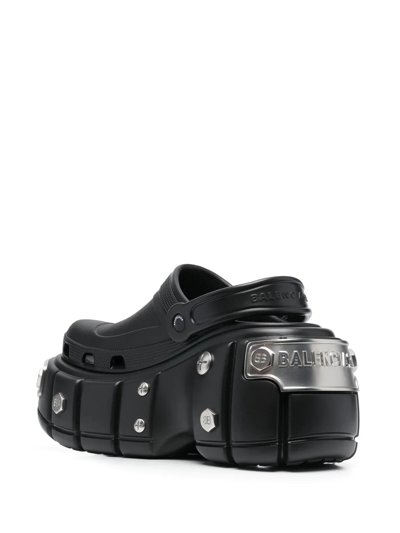 Balenciaga X Crocs&trade; Men's Hardcrocs&trade; Platform Clogs In Black |  ModeSens