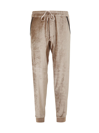 Shop Tom Ford Men's  White Other Materials Joggers