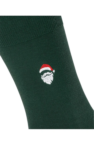 Shop Falke Airport Santa Claus Wool Blend Socks In Hunter Green