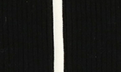 Shop Maniere Rib Contrast Detail Cotton Knit Top & Pants Set In Black