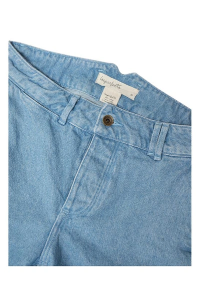 Shop Imperfects Courier Shorts In Sky Blue