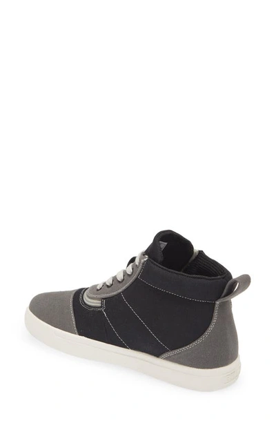 Shop Billy Footwear Billy Short Wrap High Top Sneaker In Grey Color Block