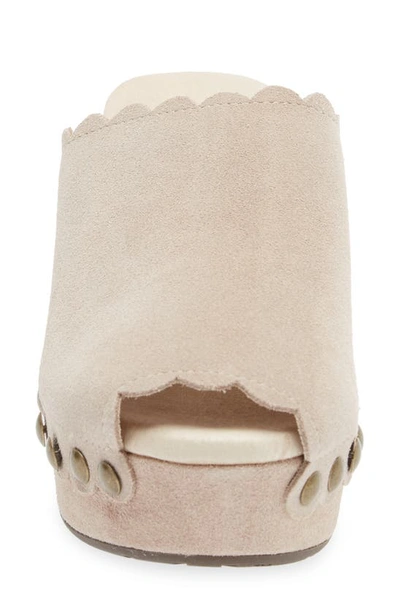 Chocolat Blu Genessis Platform Clog In Cloud Suede