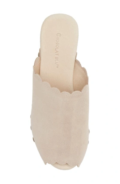 Chocolat Blu Genessis Platform Clog In Cloud Suede