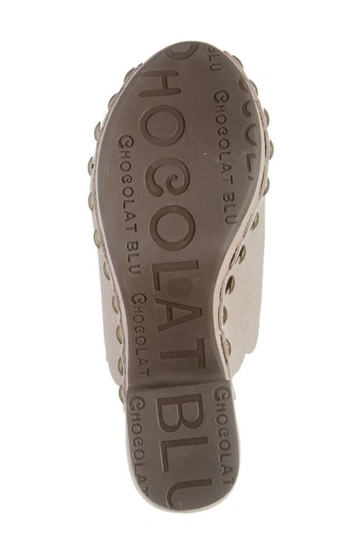 Chocolat Blu Genessis Platform Clog In Cloud Suede