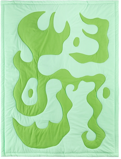 Shop Claire Duport Green Medium Form I Blanket In Sage, Green