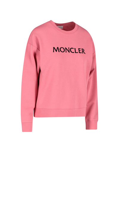Shop Moncler Logo Crewneck Sweatshirt
