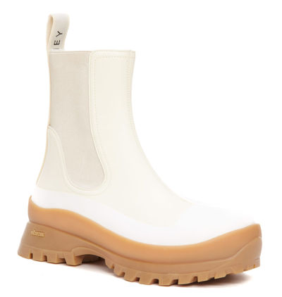 Shop Stella Mccartney Trace Booties In White