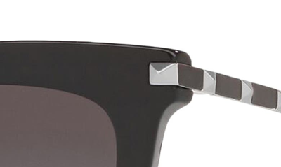 Shop Valentino 54mm Cat Eye Sunglasses In Black/ Grey Gradient