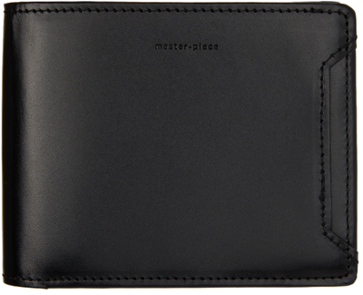 Shop Master-piece Co Black Notch Bifold Wallet