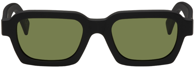 Shop Retrosuperfuture Black Caro Sunglasses In Black Matte