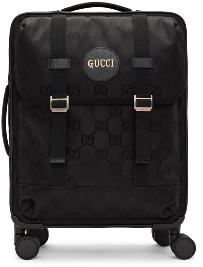 Shop Gucci Black Small Off The Grid Trolley Suitcase In 1000 Nero/ner/ner/ne