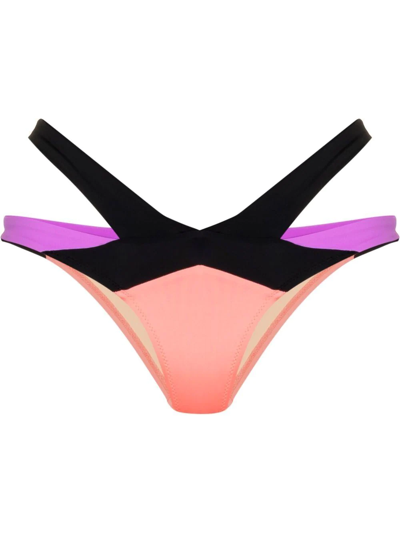 Shop Agent Provocateur Mazzy Cut-out Bikini Bottoms In Pink