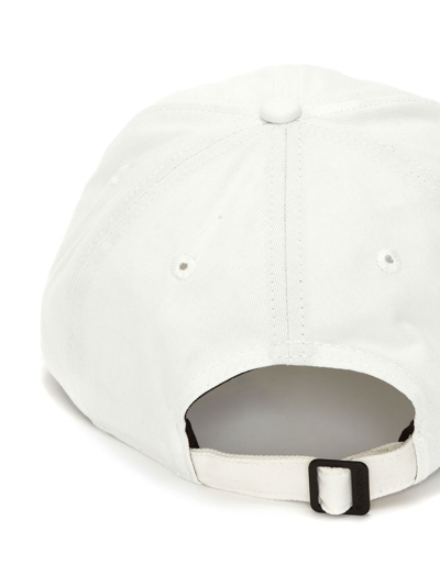 Shop Jw Anderson Logo-embroidered Baseball Cap In White