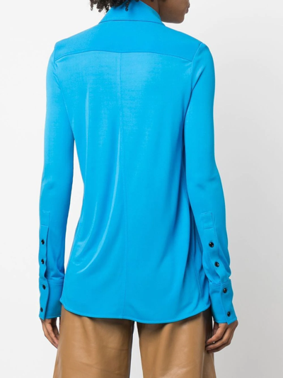 Shop Proenza Schouler Oversized-collar Shirt In Blue