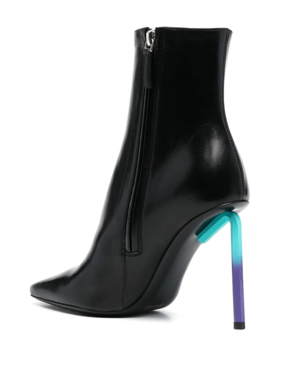Off-white Nappa Grad High Allen Ankle Boots In Black