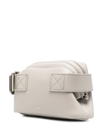 Shop Osoi Logo-print Tonal Belt Bag In Grey