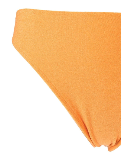 Shop Faithfull The Brand Dylla Towelling Bikini Bottoms In Orange