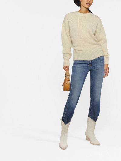 Isabel Marant Mohair Knitted Jumper In Neutrals