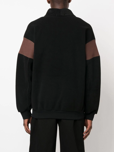 Ambush Contrast-panel Bomber Jacket In Black