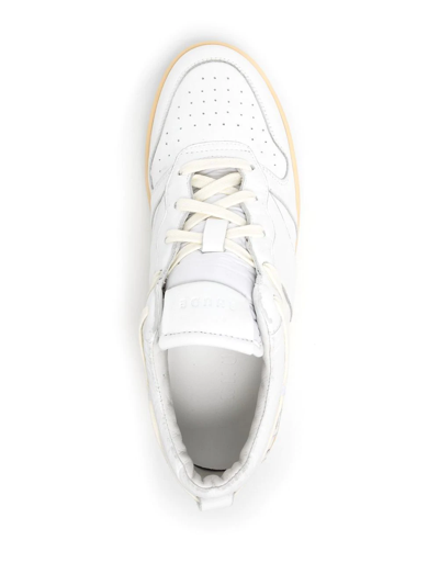 Shop Rhude Rhecess Low-top Sneakers In White