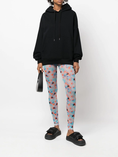 Shop Henrik Vibskov Floral-print Leggings In Blue