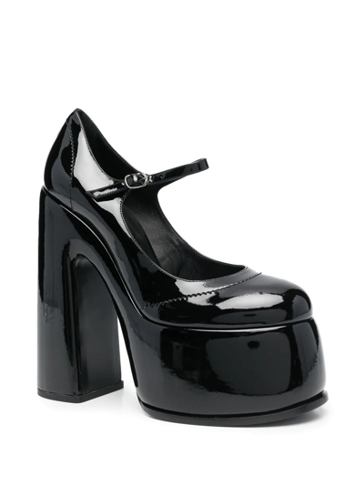 Shop Casadei Chunky 165mm Pumps In Black