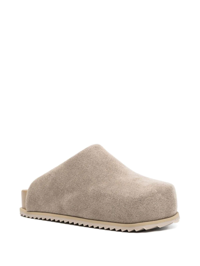 Shop Yume Yume Round Toe Slippers In Neutrals