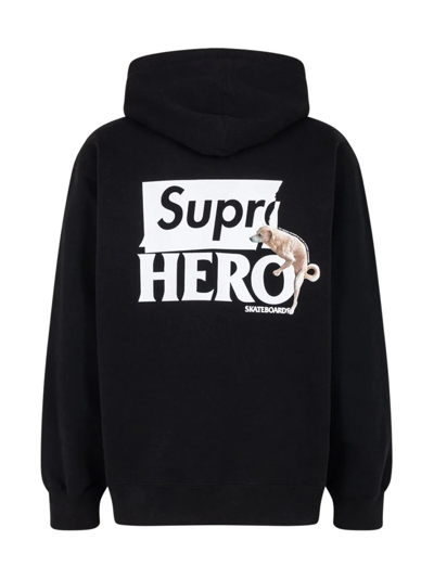 Shop Supreme Xantihero Logo-print Hoodie In Black