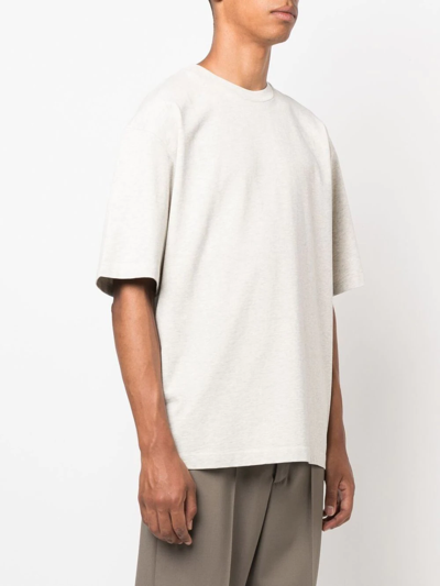 Shop Jacquemus Graphic-print Short-sleeve T-shirt In Grey