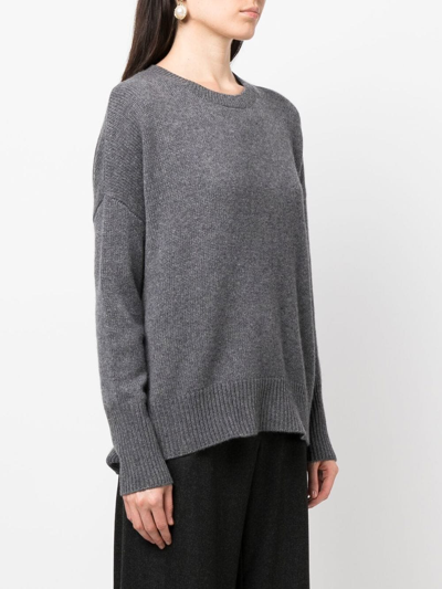 Lisa Yang Ribbed-knit Cashmere Jumper In Grey