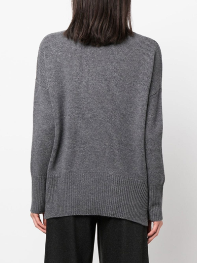 Lisa Yang Ribbed-knit Cashmere Jumper In Grey