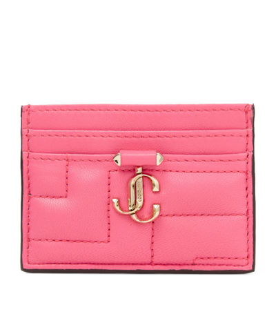 Shop Jimmy Choo Leather Umika Card Holder In Pink