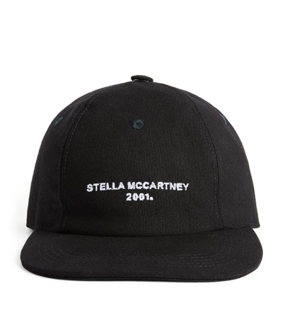 Shop Stella Mccartney Logo Baseball Cap In Black