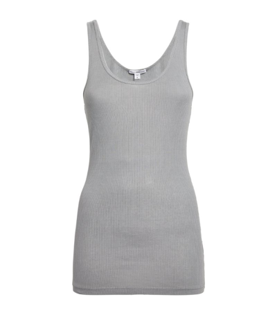Shop James Perse Sleeveless Daily Tank Top In Blue