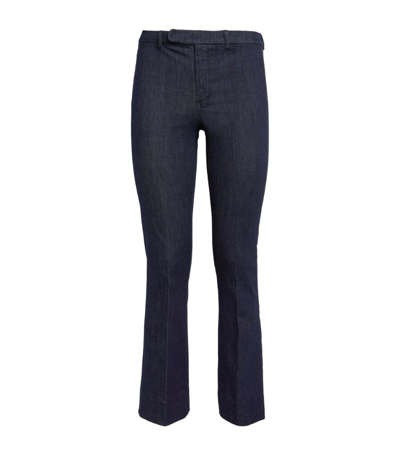 Shop Max Mara Cropped Jeans In Blue