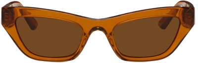 Shop Versace Orange Cat-eye Sunglasses In 532963 Pink