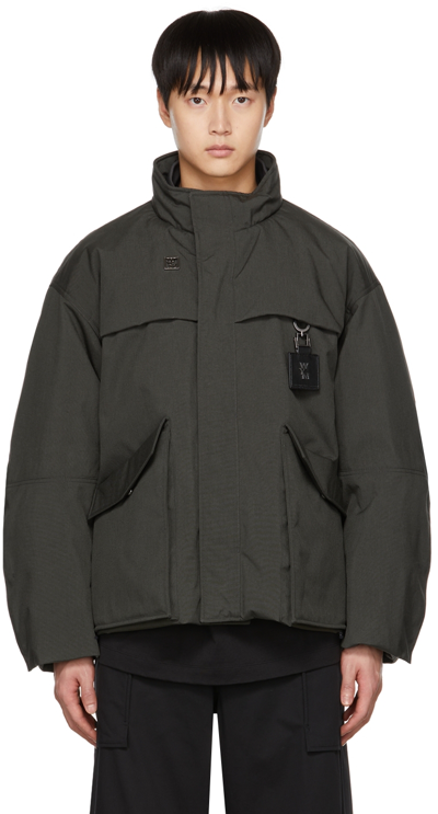 Shop Wooyoungmi Gray Nylon Down Jacket In Grey 941g