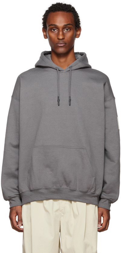 Grey Patch Hoodie In Charcoal ModeSens