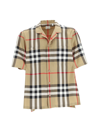 Shop Burberry Shirts In Archive Beige Ip Chk