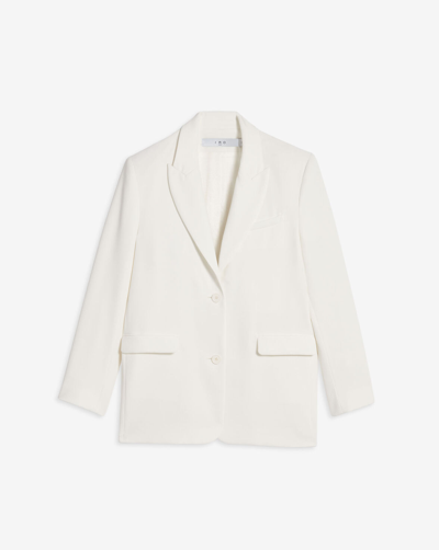 Shop Iro Darian Suit Jacket In Off White