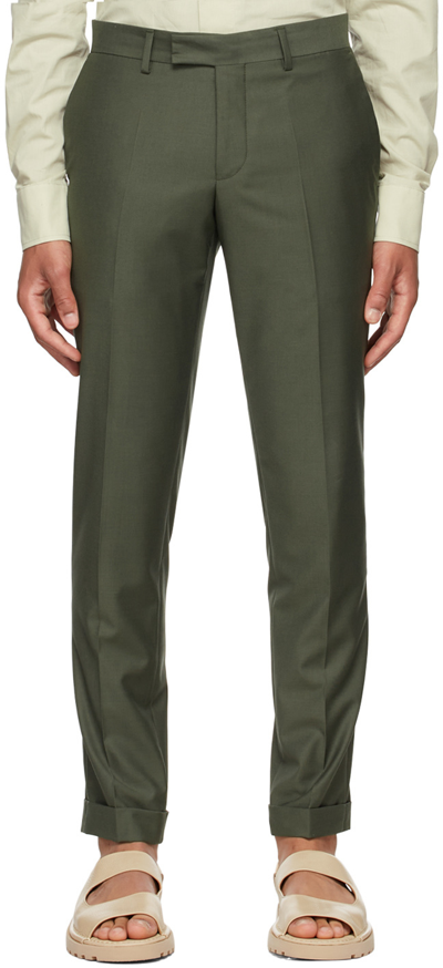 Shop Lukhanyo Mdingi Ssense Exclusive Green Wool Trousers In Sage