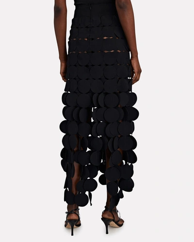 Shop A.w.a.k.e. Laser-cut Layered Circle Skirt In Black
