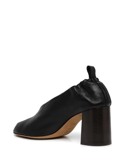 3.1 Phillip Lim Nadia Lambskin Heeled Ballerina Pumps In Ch212 Chocolate
